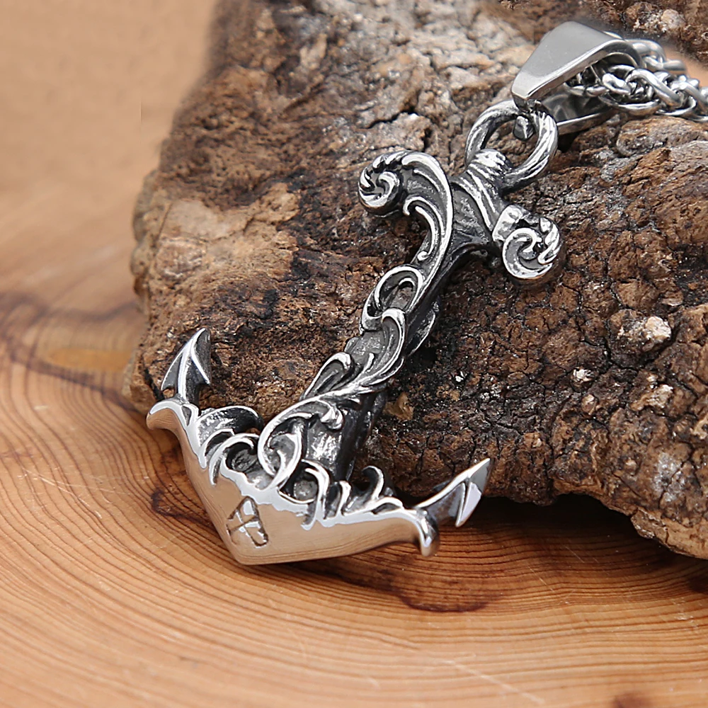Battle Rope Anchor - Punk Vintage Stainless Steel Anchor Pendant