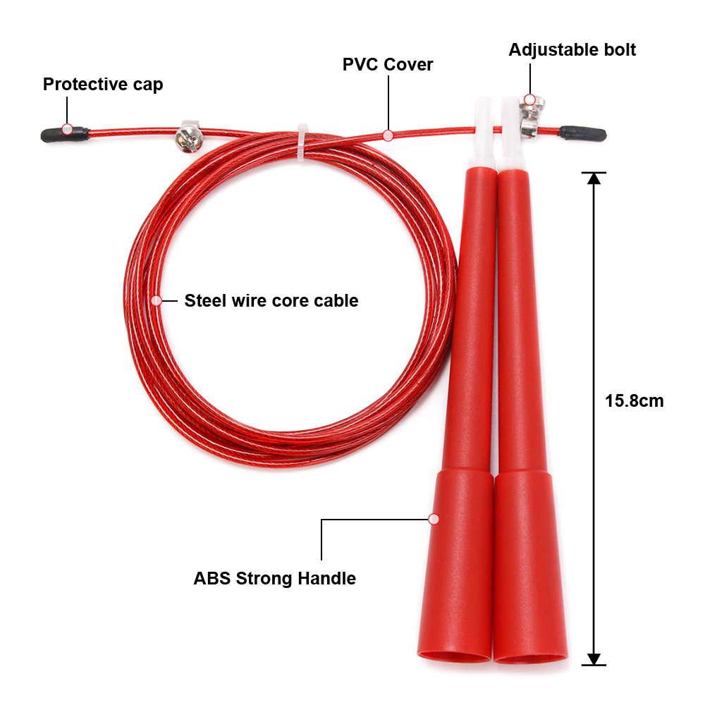 Crossfit No Equipment - Professional PVC Speed Skipping Rope for