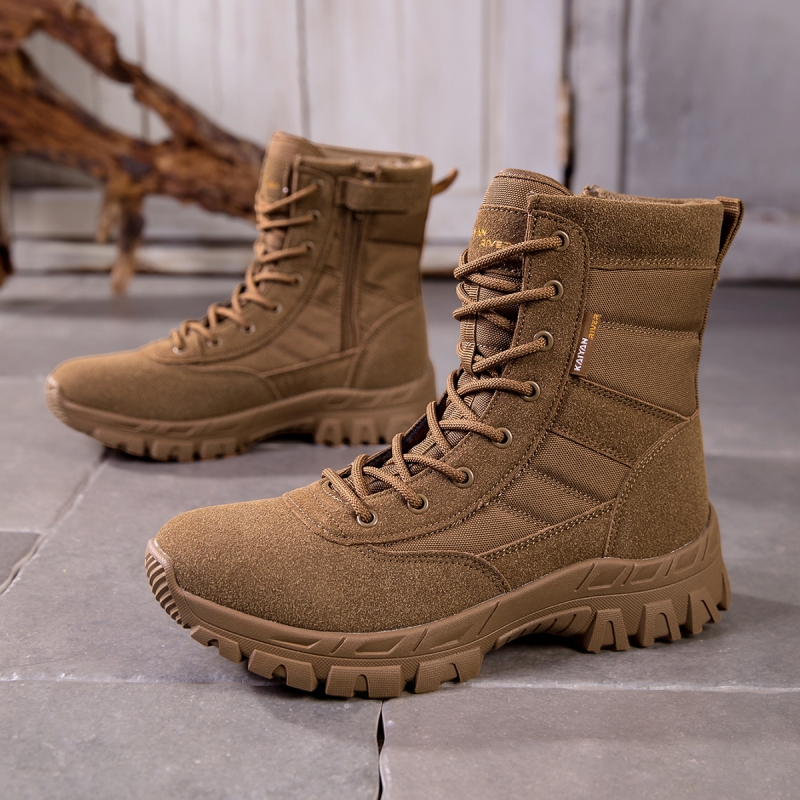 Crossfit Outdoor - Men Side Zipper Tactical Combat Boots