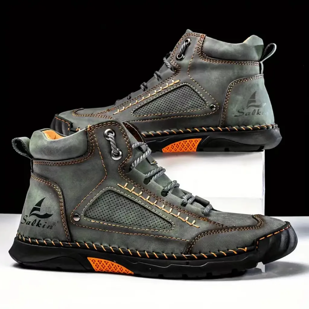 Crossfit Outdoor - Men's Hand-stitched Boots Plus-size Casual Shoes