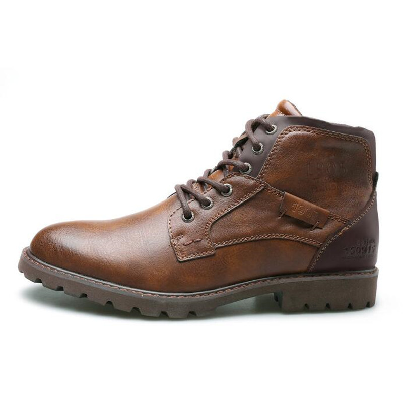 Crossfit Outdoor - 2026 Leather Men Ankle Boots Plus