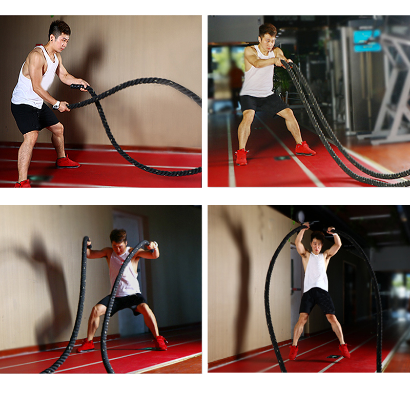 Crossfit No Equipment - Professional 9M/12M/15M Battle Ropes, Heavy Duty
