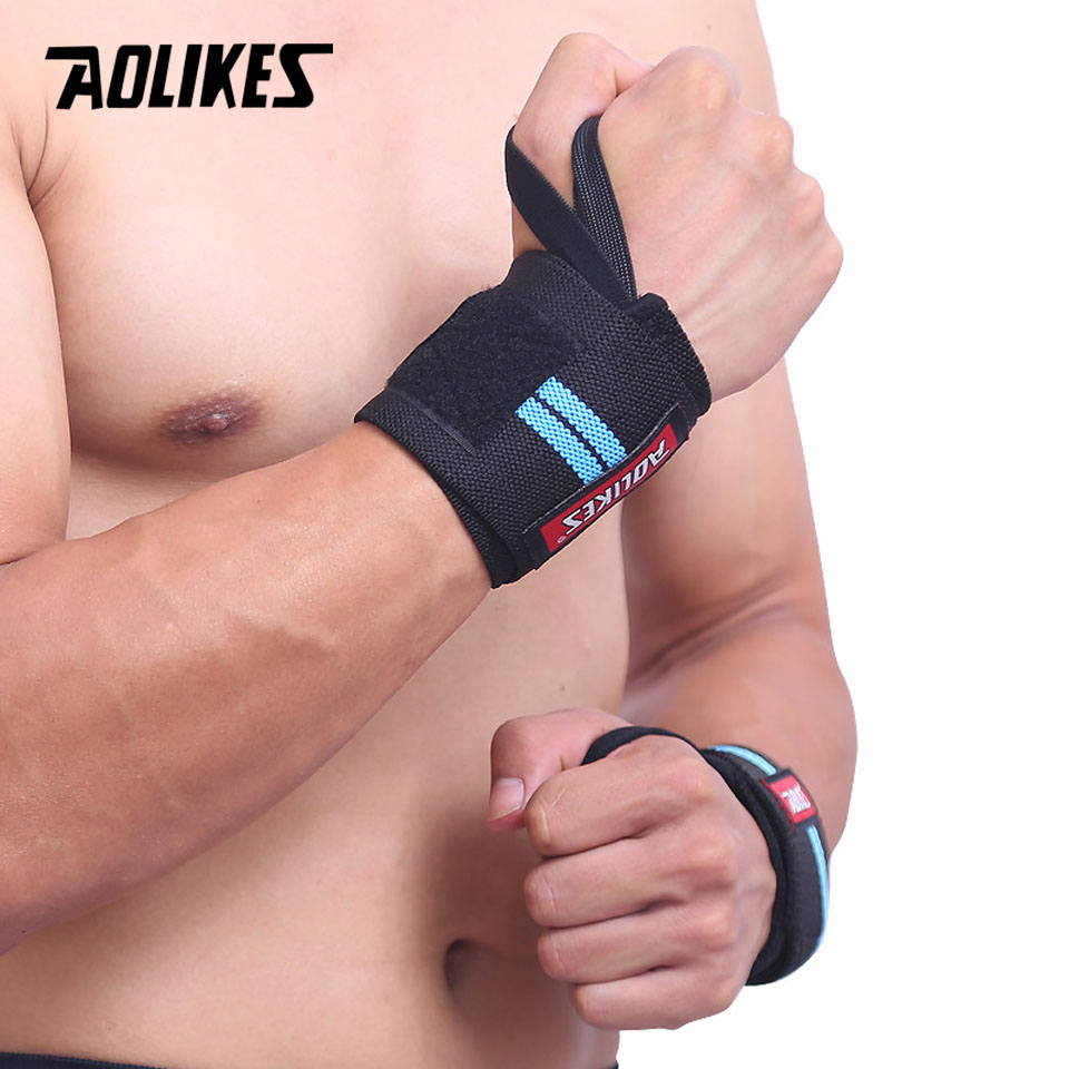 AOLIKES 1 Pair Wristband Wrist - Crossfit Training Gear ulasan dan harga