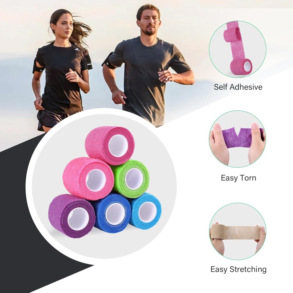 2 Pcs Self Adhesive Cohesive B - Finger Tape Athletic ulasan dan harga