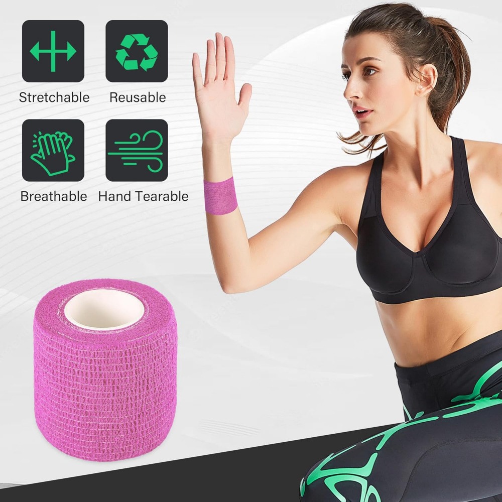 2 Pcs Self Adhesive Cohesive B - Finger Tape Athletic ulasan dan harga