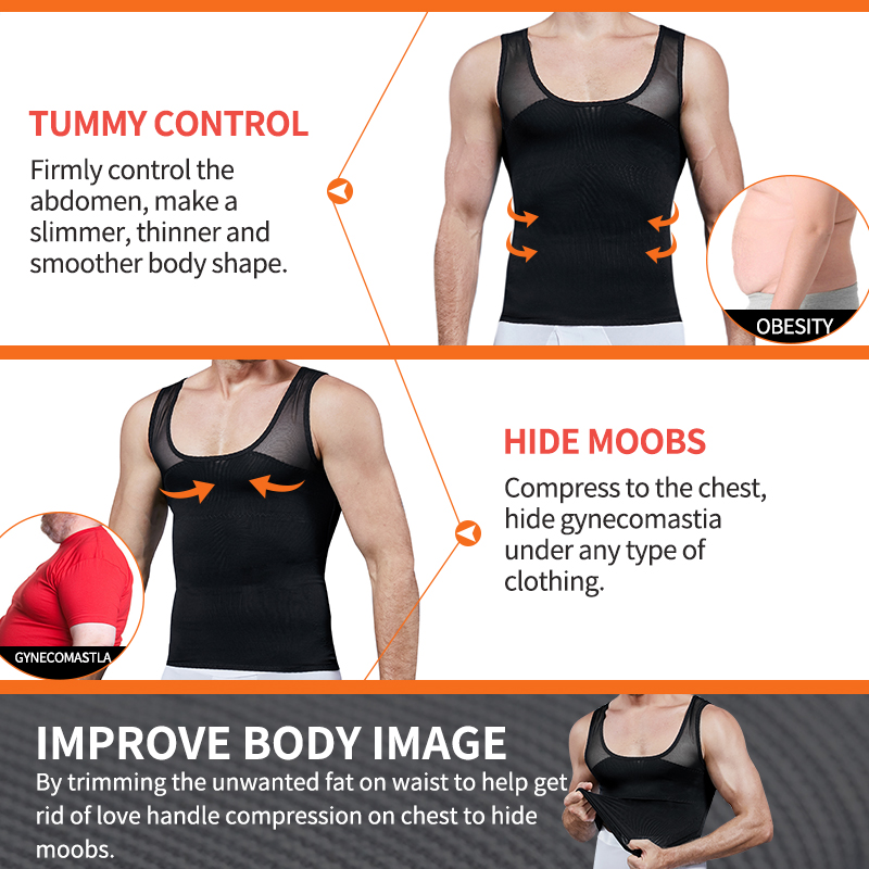 Men Shapewear Chest Compressio - Crossfit Weight Vest ulasan dan harga