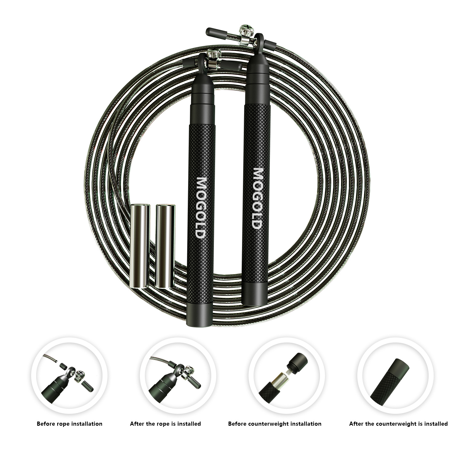 Crossfit Weighted jump rope gy - Crossfit No Equipment ulasan dan harga