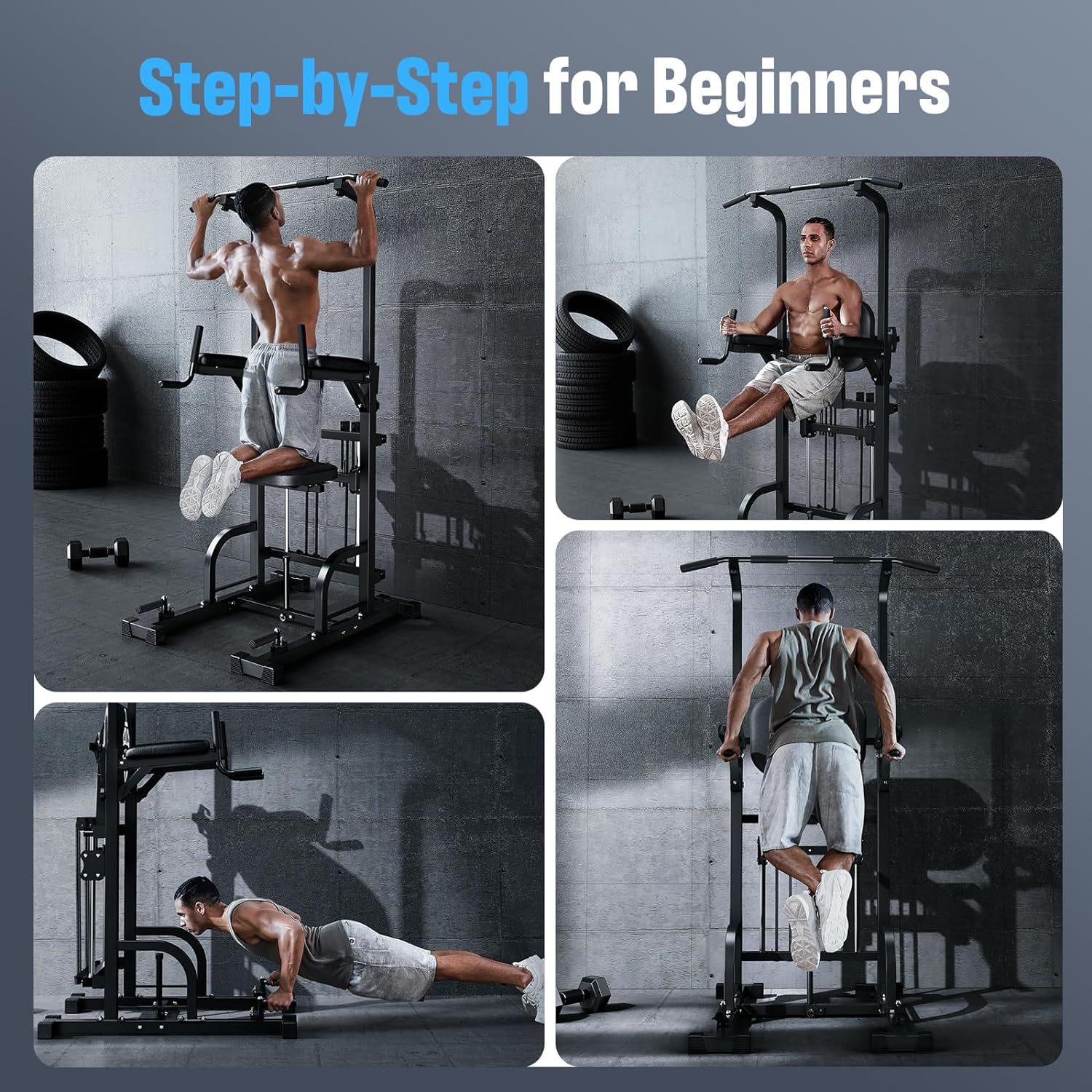 Power Tower Pull-Up Dip Statio - Pull Up Bar Grip ulasan dan harga