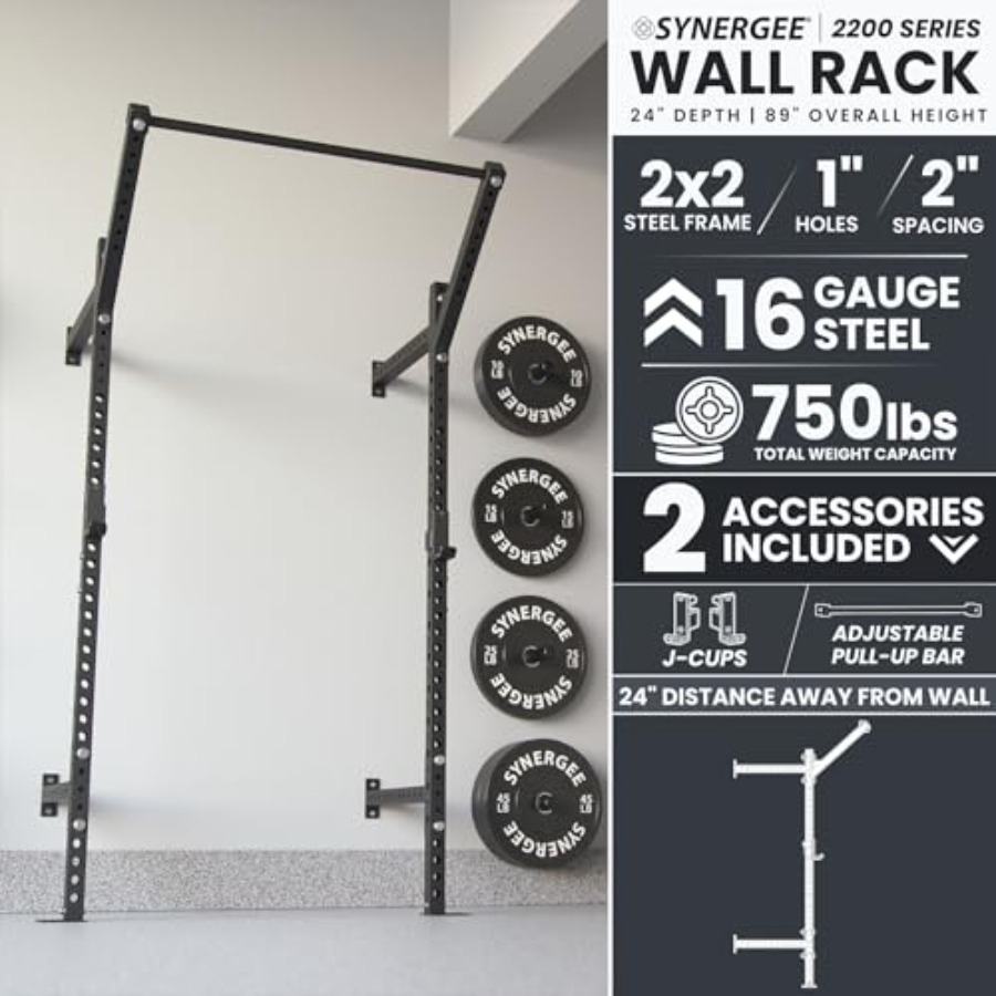 Wall Mounted Squat Rack for ho - Pull Up Bar Grip ulasan dan harga
