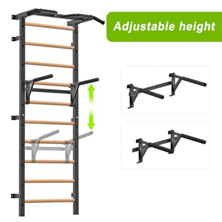 Wall Mounted Gymnastic Stall B - Pull Up Bar Grip ulasan dan harga