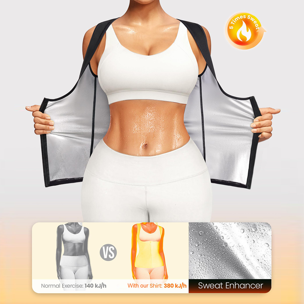 1PCS Women’s Sweat Vest for We - Crossfit Vest ulasan dan harga