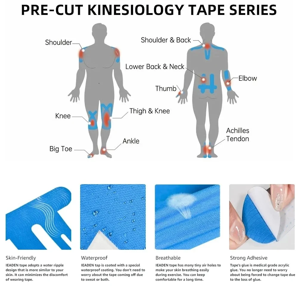 10PCS Precut Kinesiology Tape  - Finger Tape Athletic ulasan dan harga