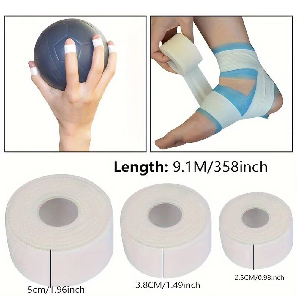 3Rolls White Sports Athletic B - Finger Tape Athletic ulasan dan harga