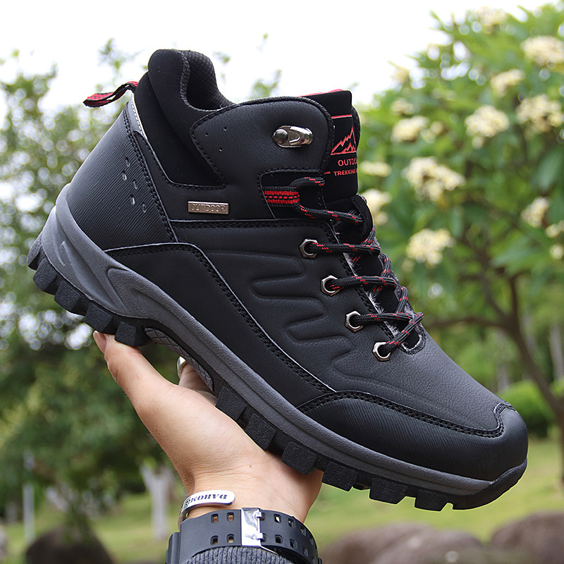Men Boots Fur Warm Snow Boots  - Crossfit Outdoor ulasan dan harga