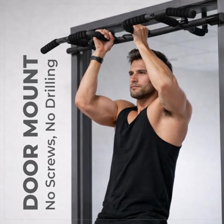 Doorway Pull Up Bar Set with S - Pull Up Bar Grip ulasan dan harga