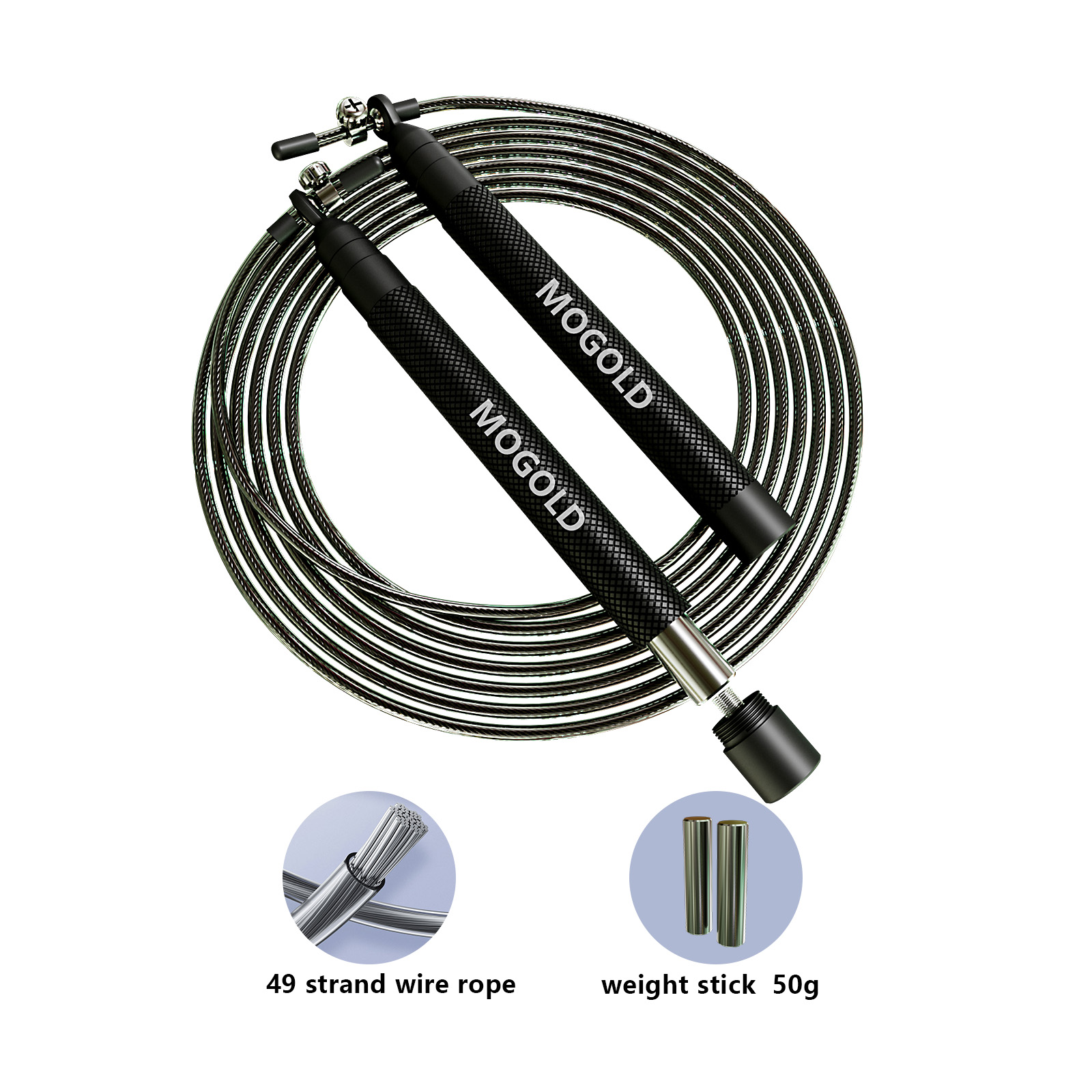 Crossfit Weighted Jump Rope Gy - Crossfit No Equipment ulasan dan harga
