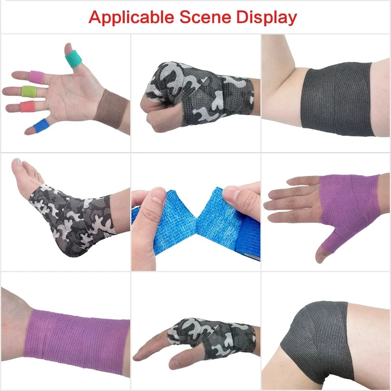 6/12pcs Colorful Sport Self Ad - Finger Tape Athletic ulasan dan harga